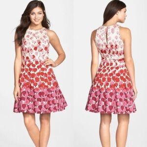 NY&CO pink + red floral dress